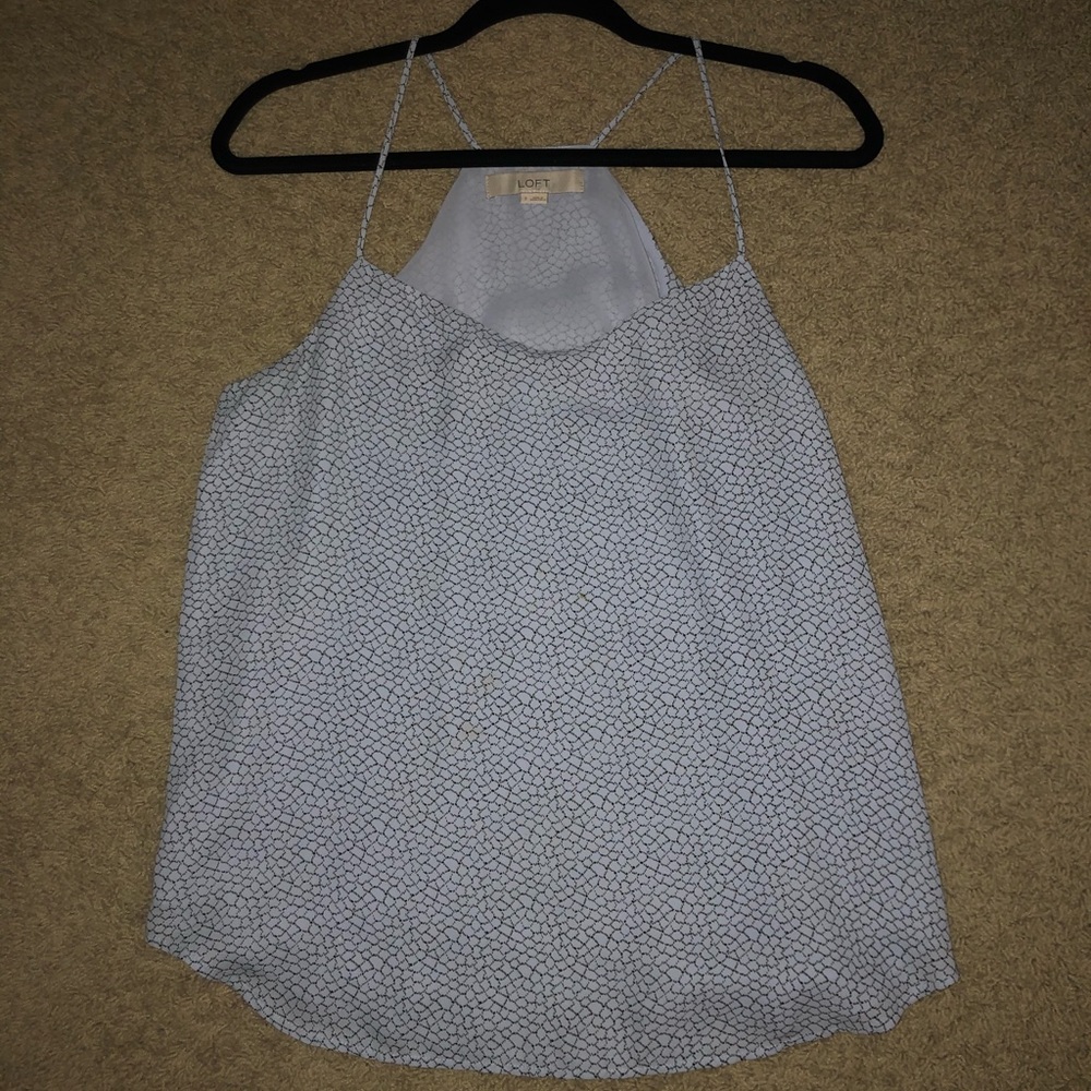 Loft V-neck strappy cami